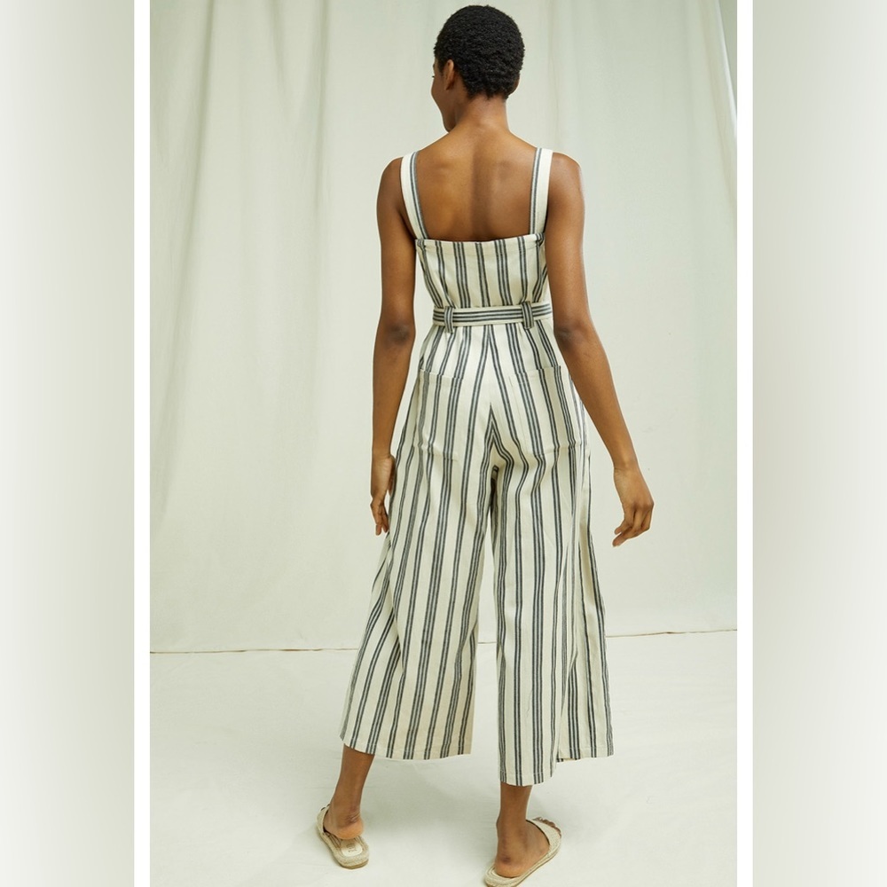 People Tree Rena Stripe Jumpsuit - Picture 4 of 13